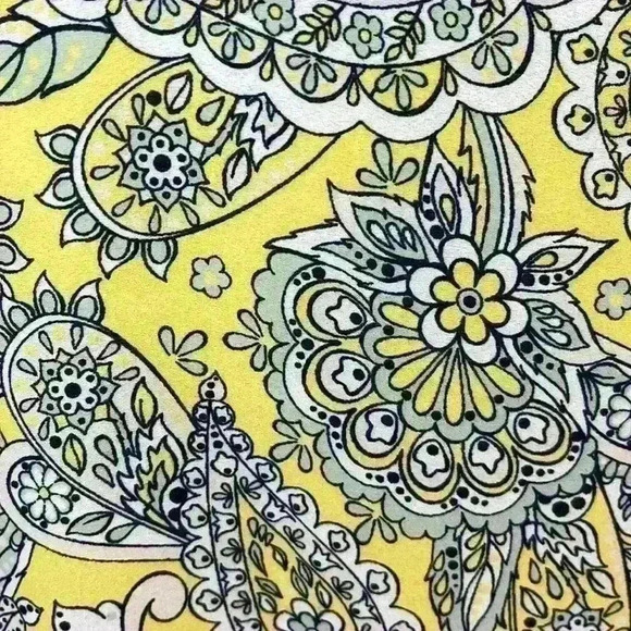 Cato Yellow and White Paisley Blouse Size XL - Picture 4 of 7